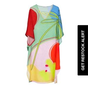 Swim Cover Up caftan ROSS MATHEWS X KAFTKO PALM SPRINGS. NWOT